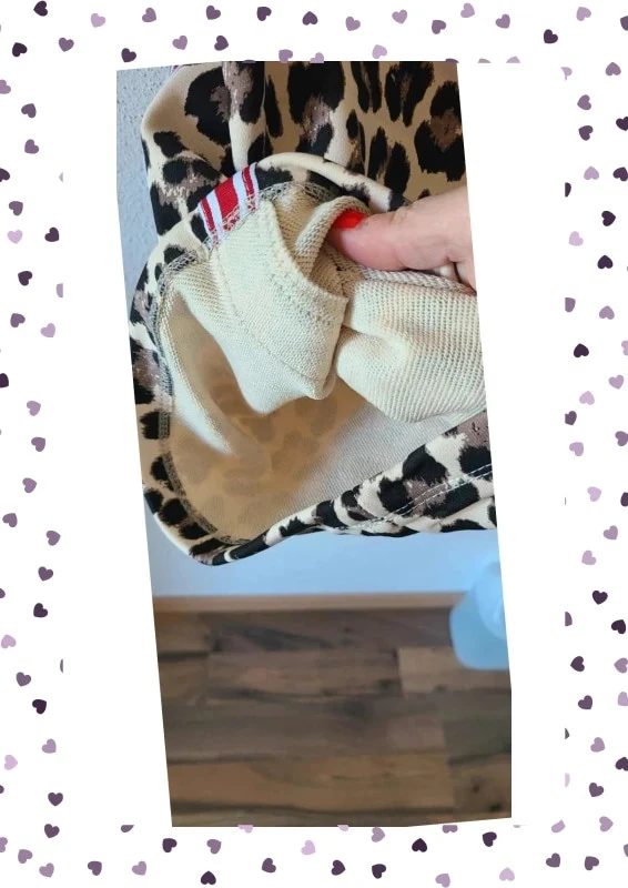 Pantalón oversize de leopardo – Tiras rojas – 100% algodón cómodo – photo 5